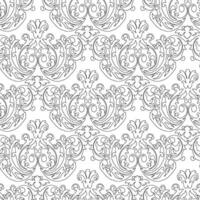 Damask seamless pattern gothic vector