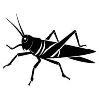 Solid color Grasshopper animal design vector