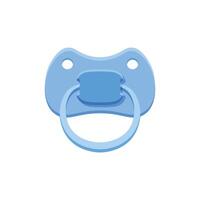 Baby pacifier icon in flat style. Nipple for newborn child illustration on isolated background. Soother sign business concept. vector