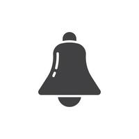 Notification bell icon in flat style. Incoming inbox message illustration on isolated background. Ringing bell sign business concept. vector