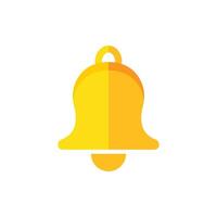 Notification bell icon in flat style. Incoming inbox message illustration on isolated background. Ringing bell sign business concept. vector