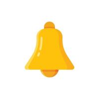 Notification bell icon in flat style. Incoming inbox message illustration on isolated background. Ringing bell sign business concept. vector