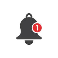 Notification bell icon in flat style. Incoming inbox message illustration on isolated background. Ringing bell sign business concept. vector