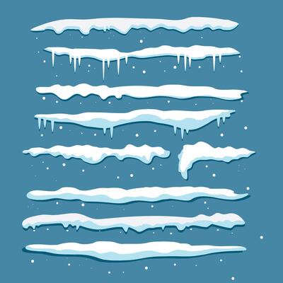 snowdrifts and icicles