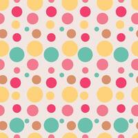 Memphis style polka dots. Festive background with multicolored confetti. illustration vector