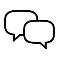 Chat icon. Talk bubble speech icon. Dialogue balloon icon. vector