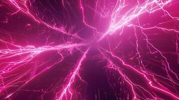 Fuchsia Lightning Strikes with Retro Static photo