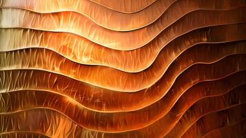 textured copper ripples a warm and metallic backdrop photo