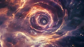 Cosmic Vortex A Mesmerizing Swirl of Light and Darkness photo