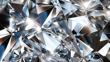 diamond fractal explosion a dazzling display of geometric brilliance photo
