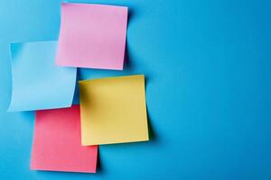 Colorful Paper Stickers with Space for Text and Sticky Notes in Various Colors photo