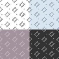 set of seamless patterns with Part of old 35 mm photo film. Ornament for decoration and printing on fabric. Design element. vector