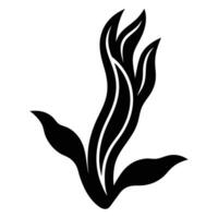 line art icon illustration of kelp vector