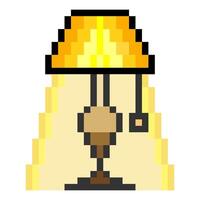 Lampshade in pixel art style vector
