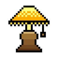 Lampshade in pixel art style vector