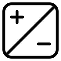 exposure line icon isolated on white background vector