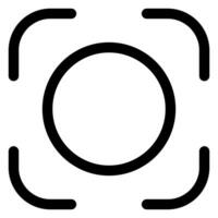 capture line icon isolated on white background vector