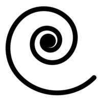 spin line icon isolated on white background vector
