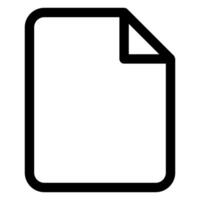 document line icon isolated on white background vector
