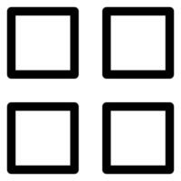 apps line icon isolated on white background vector