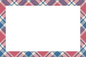 Vintage frame . Scottish border pattern retro style. Tartan plaid ornament. vector