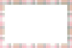 Vintage frame . Scottish border pattern retro style. Tartan plaid ornament. vector