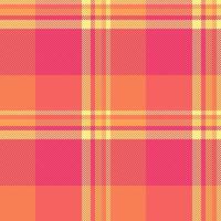 Drapery background plaid seamless, designer texture pattern . Stylish check textile tartan fabric in red and yellow colors. vector