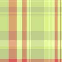Tree fabric texture plaid, female background textile. Cross tartan seamless pattern check in lime and orange colors. vector