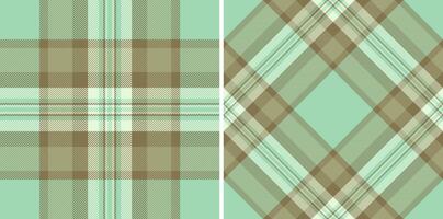 Tartan check seamless of pattern fabric background with a texture textile plaid. Set in earth colors for cozy throws living room decor. vector