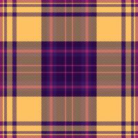 Paper pattern texture plaid, punk tartan check . Festival textile background seamless fabric in amber and dark colors. vector
