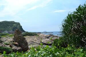 Scenic view in nanya Rock area photo