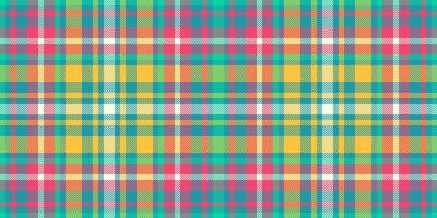 Good texture plaid pattern, indian seamless background fabric. Scrapbook textile check tartan in cyan and red colors. vector