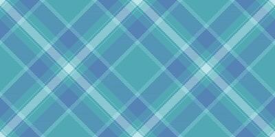 Direct textile tartan check, hobby background plaid. Gentleman pattern seamless fabric texture in cyan and light colors. vector