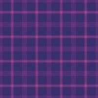 Glamor check tartan fabric, fade background seamless plaid. Tidy textile texture pattern in violet and indigo colors. vector