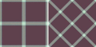 Pattern tartan of plaid seamless check with a texture fabric textile background. Set in earth colors. Tweed in modern fashion. vector