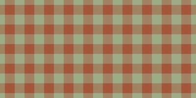 Carpet check seamless plaid, woman background texture . Fall tartan fabric pattern textile in pastel and orange colors. vector