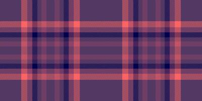 Dogtooth plaid textile seamless, official tartan fabric . 1950s pattern check texture background in violet and pink colors. vector