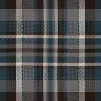 Printing seamless textile pattern, sexy tartan texture fabric. Menu plaid background check in black and dark colors. vector