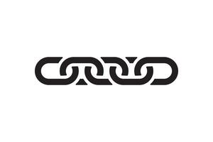 Chain link icon. Connection sign illustration. Linked interface design. vector