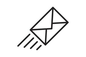 Mail icon envelope sign vector