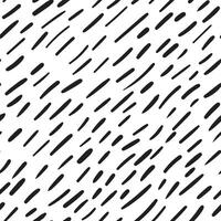 Brush strokes, abstract seamless pattern black and white color. background. vector