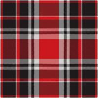 Tartan plaid pattern in red. Print fabric texture seamless. Check background. vector