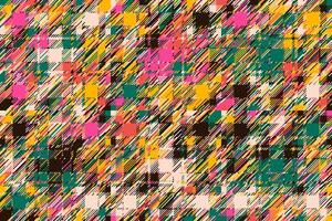 Modern glitch background. Color geometric abstract pattern . vector