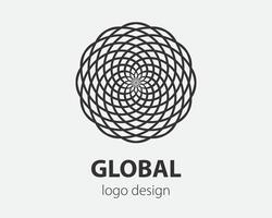 Swirl logo design element. logotype company. vector
