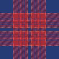 Plaid check pattern. Seamless fabric texture. Tartan textile print. vector