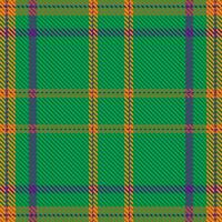 Tartan plaid pattern in green. Print fabric texture seamless. Check background. vector