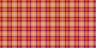 Business tartan texture plaid, seventies textile seamless fabric. Veil background pattern check in red and pink colors. vector