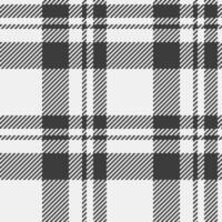 Covering seamless texture check, skirt textile background fabric. Layered tartan pattern plaid in white and grey colors. vector