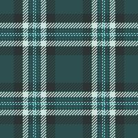 Greeting card tartan check plaid, glamour background seamless. Long fabric textile texture pattern in dark slate gray and dark colors. vector