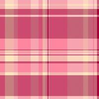 Classic fabric seamless texture, website tartan check. Argyle pattern textile plaid background in red and light colors. vector
